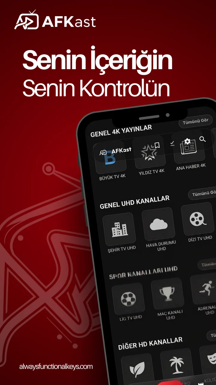AFKast IPTV Oynatıcı Mobil Ekran Görüntüsü 2